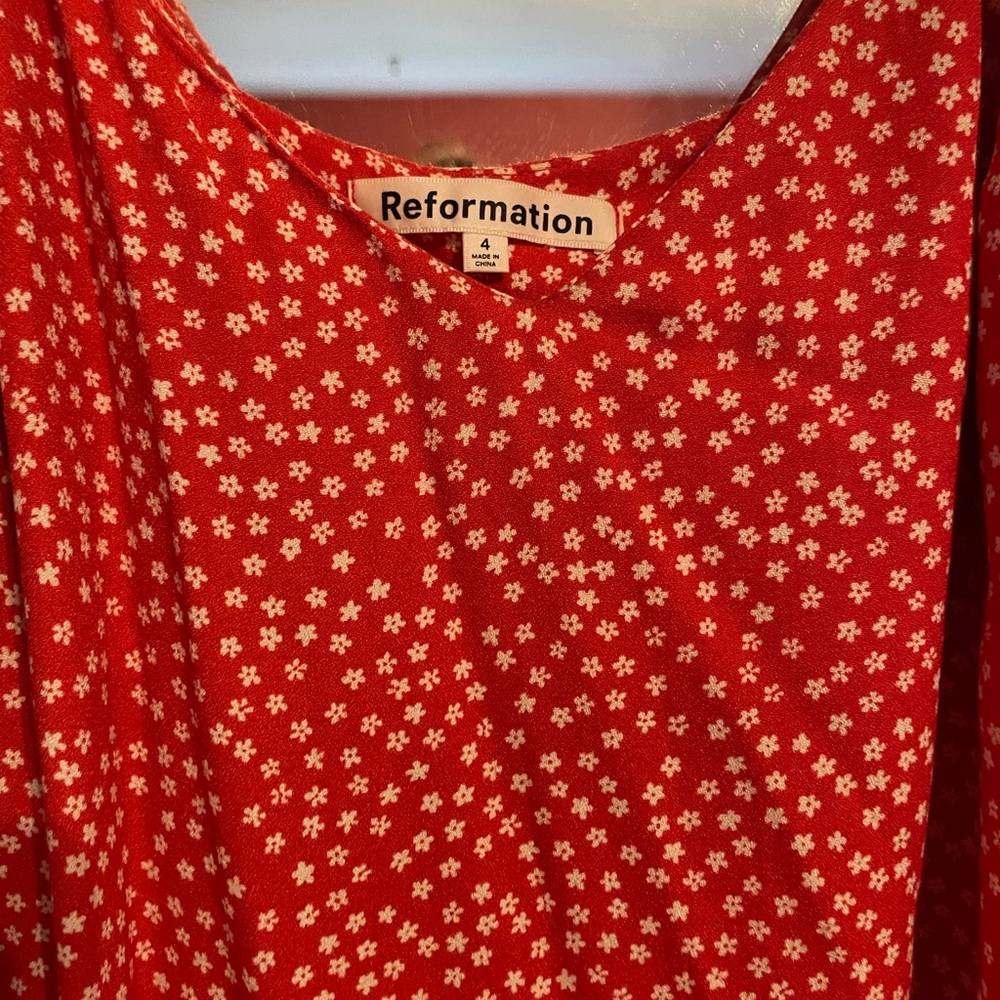New Reformation size 4 red dress